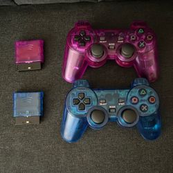 PS2 Wireless Controllers - 2 - Brand New