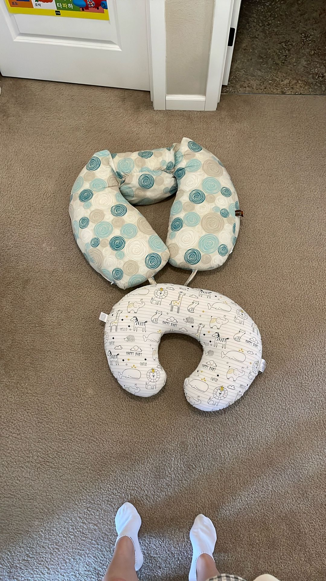 Boppy pillow and leachco Nursing And Pregnancy Pillow