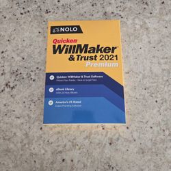 Brand New Quicken WillMaker & Trust 2021 Premium