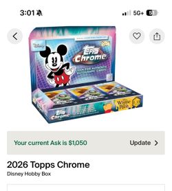 Topps Chrome Disney 2026 Hobby Box