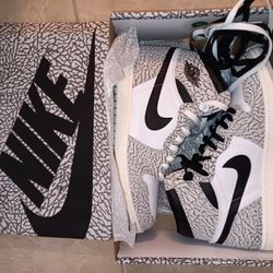 2025 Jordan 1 Retro  'White Cement'  Sz. 12.5     New In Box