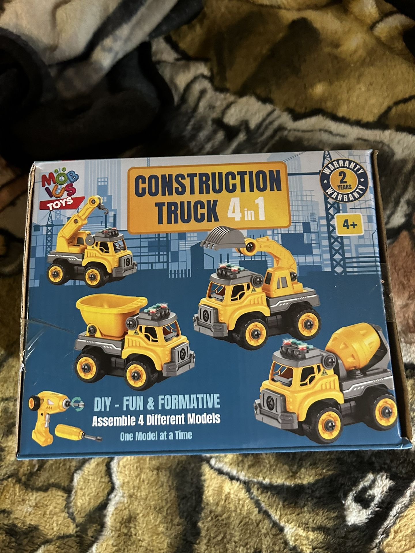 Mob IUS toys 4 In 1 With Drill/remote Construction Truck 20$