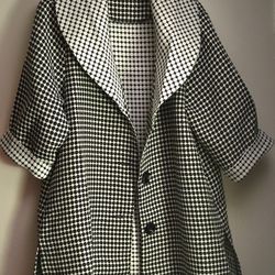 Black And White Jacket/Blouse  