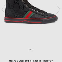 black gucci hightop shoes