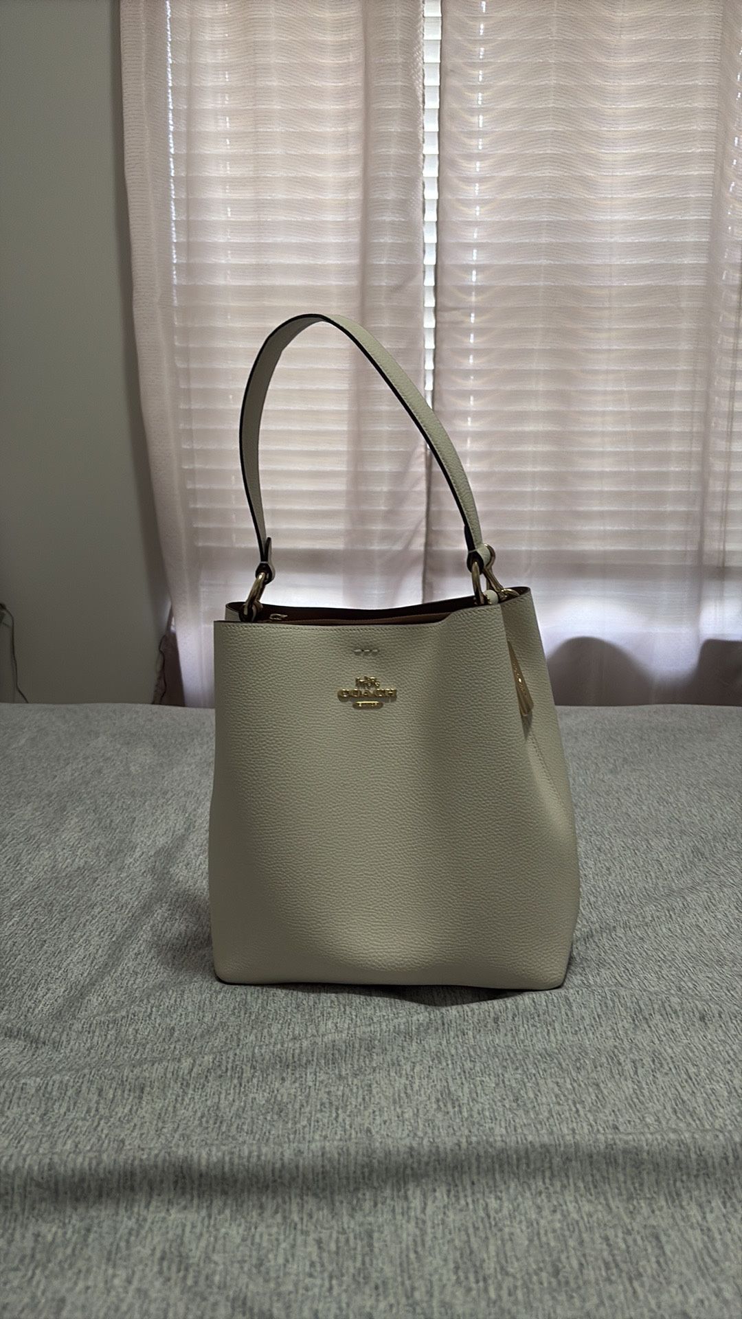 Coach White Bucket Bag