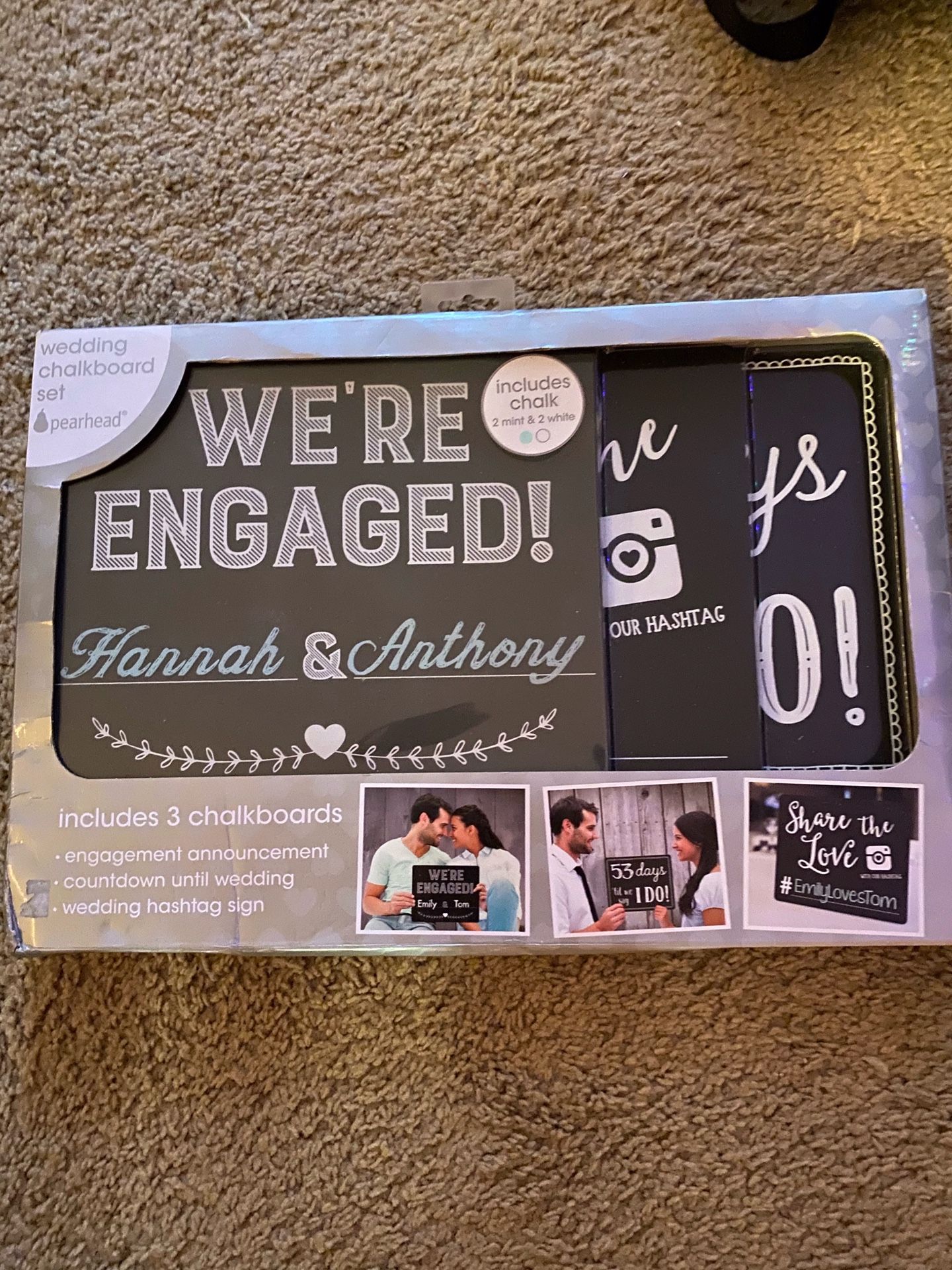 Wedding Chalk Board set (3)