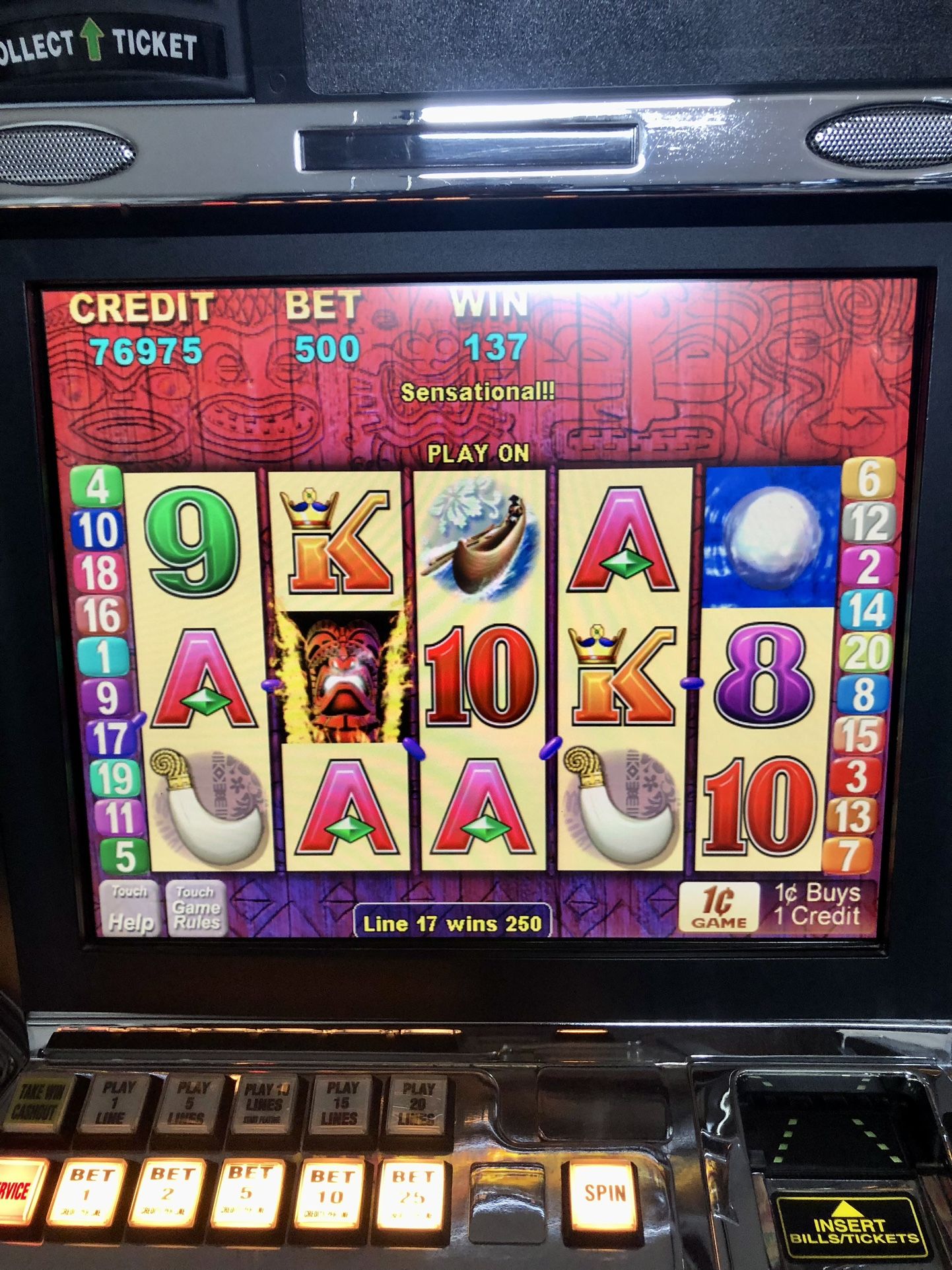 Tiki Torch Slot Machine