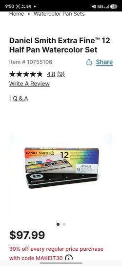 Premium artist-grade Daniel Smith Extra Fine watercolors