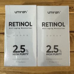 UMRAN Premium Retinol Cream, Anti-Aging Moisturizer Cream Face Eye Anti-Wrinkle 2ct