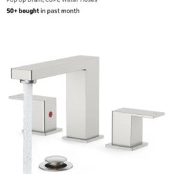 Forious New Brushed, Nickel Waterfall Faucet