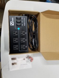 e-Tauro 6-outlet music synchronized power strip