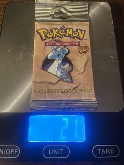 Pokémon Fossil Set Booster Pack Lapras Art