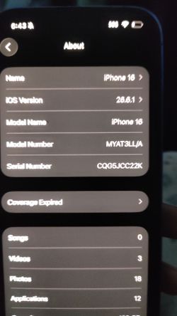 Unlocked iPhone 16 UltraMarine Blue color