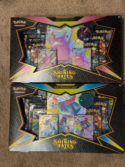 Pokemon Shining Fates Shiny Crobat and Shiny Dragapult Vmax Premium Collection Boxes