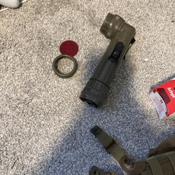 Flashlight With Red Lens 