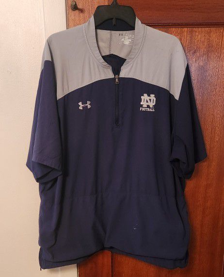 Notre Dame Fighting Irish Under Armour Quarter Zip Shirt (2XL)