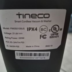 TINECO BROOM/MOP LIke new very rarely used