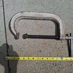 Heavy Duty C-Clamp 10 inches in Maximum Opening. 5 inches Depth