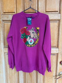 Pasadena Tournament of Roses Sweatshirt Horse Floral Women’s Small NWT