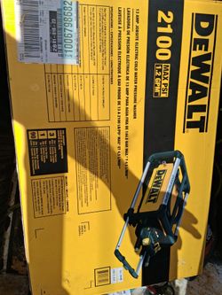 Dewalt Pressure Washer unopened
