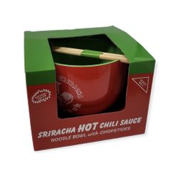 Sriracha Noodle Bowl and Chopsticks Set