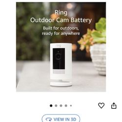 Ring Stick Up Camera, White