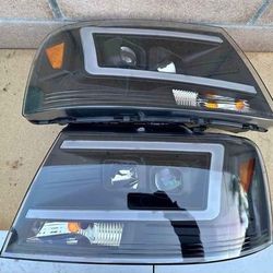 2004-2008 FORD F-150 PROJECTOR LED HEADLIGHTS/FAROS/LIGHTS/CALAVERAS/LUCES