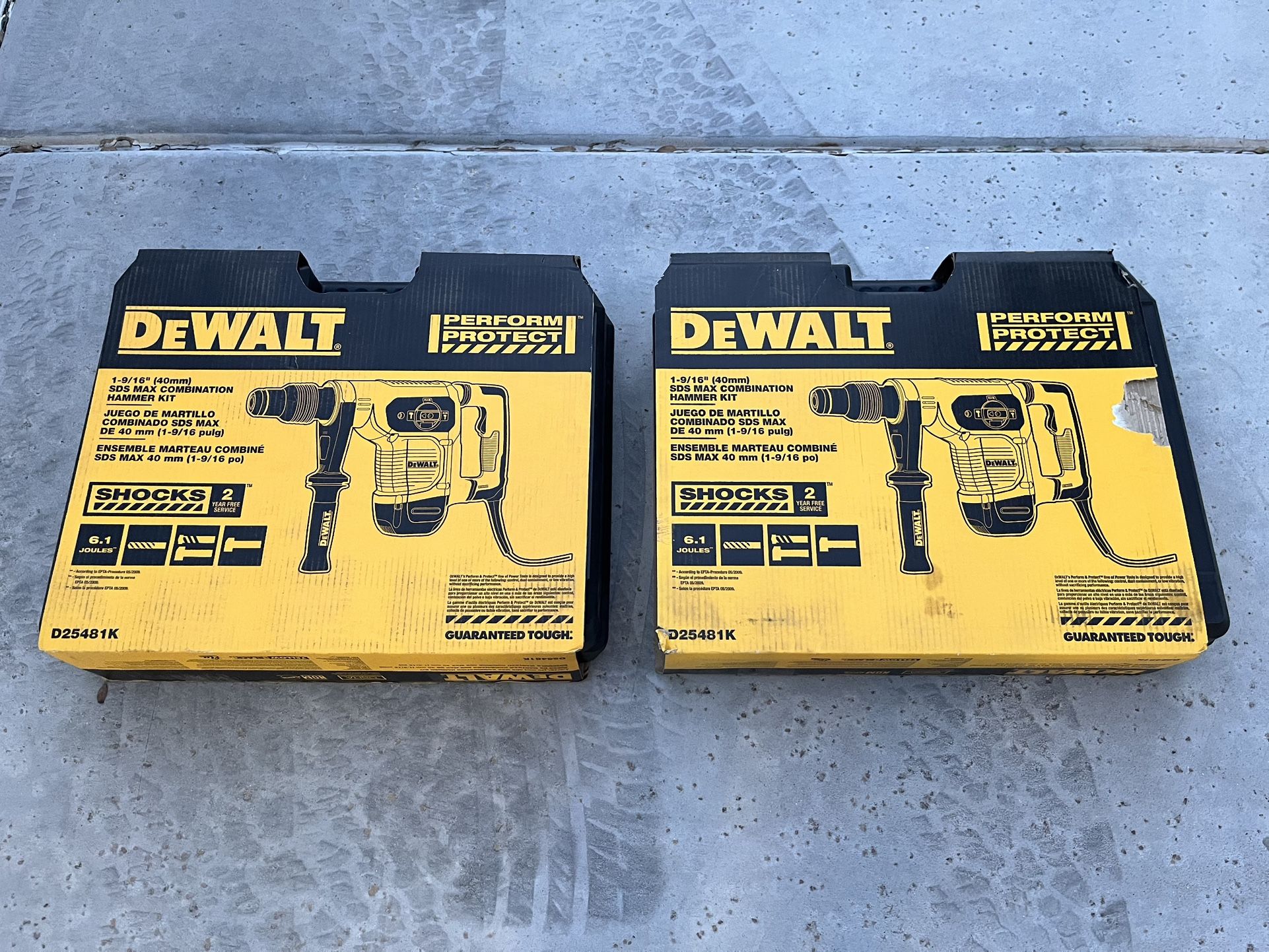 Brand new Dewalt Roto Hammers