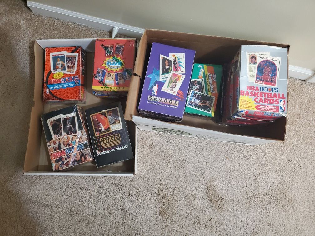 Various Sports Card Boxes For Sale