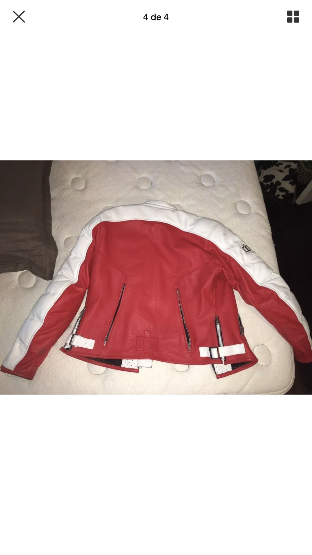 Women motorcycle leather jacket