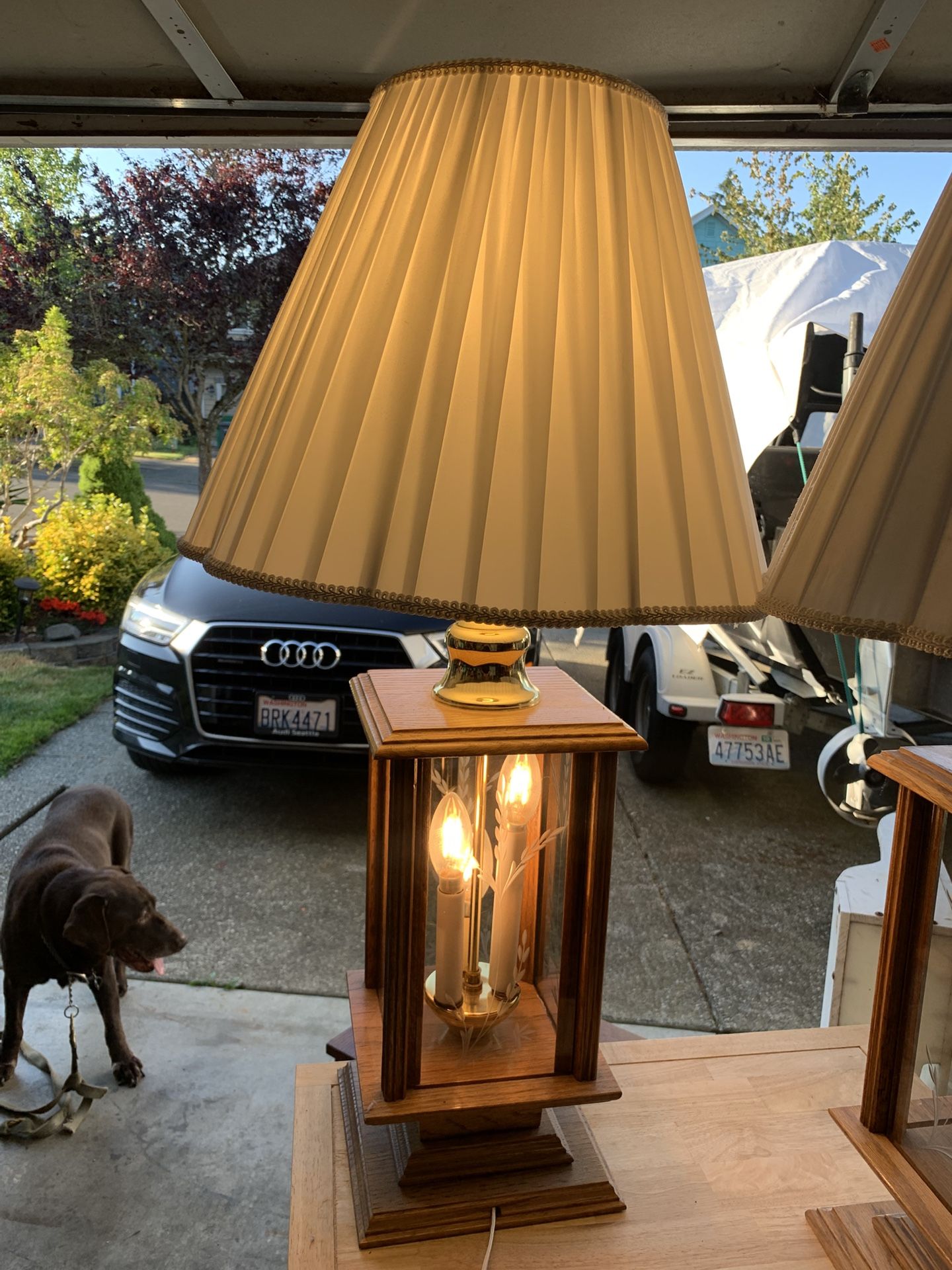Solid Oak Lamps