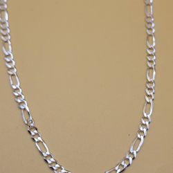 🇮🇹 Italian 24” S925 Figaro Chain – 3.5 mm – $70
