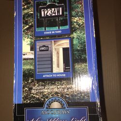 New In The Box Moonrays Double-Sided Solar Address Light