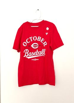 Cincinnati Reds Red 2025 Postseason Participant Locker Room Short Sleeve T-Shirt