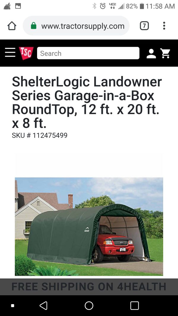Shelterlogic Landowner Series Garage In A Box Roundtop For 200