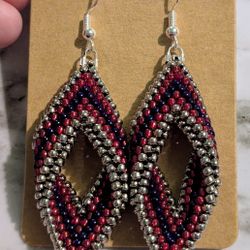 Twisted Peyote Beaded Earrings