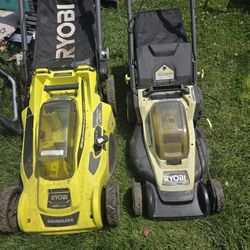 Ryobi Mowers. Electric. 