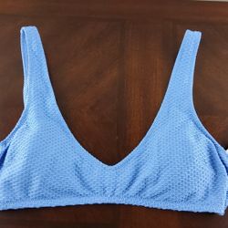 Aerie Blue Bikini Top  Size Medium 