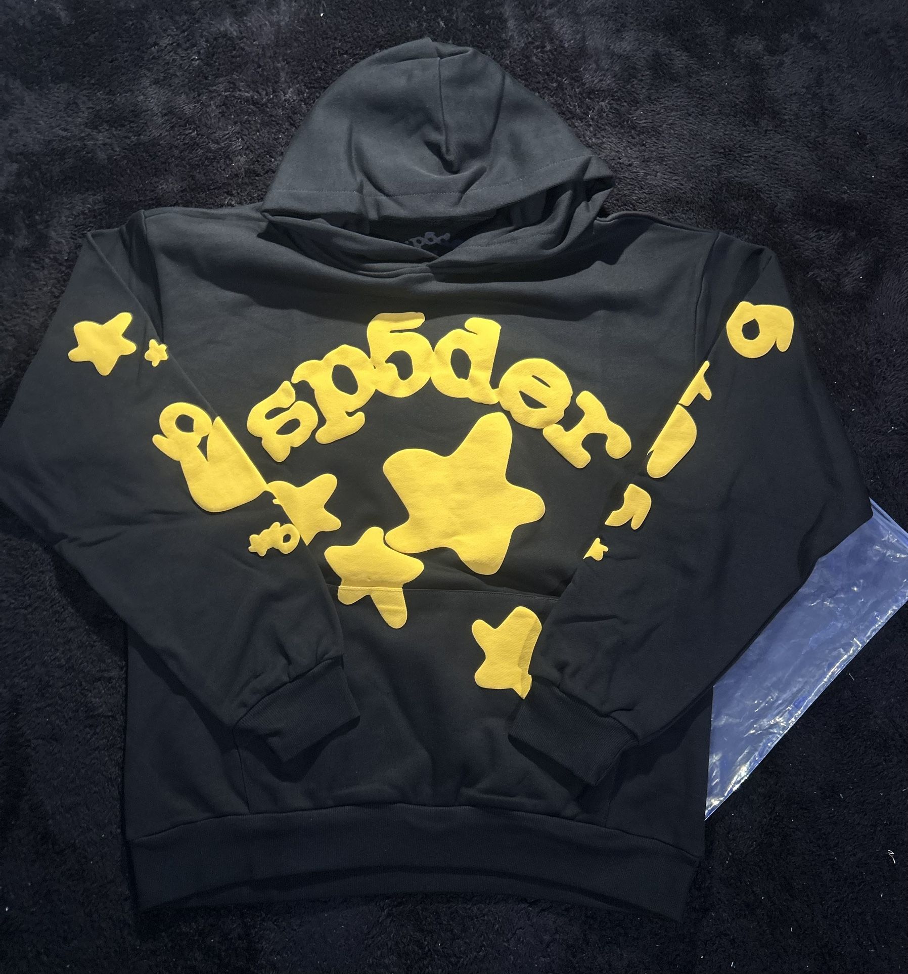 Spider Hoodie Black/yellow