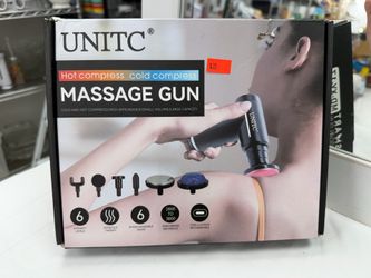 UNITC HOT/COLD massage gun with six attachments