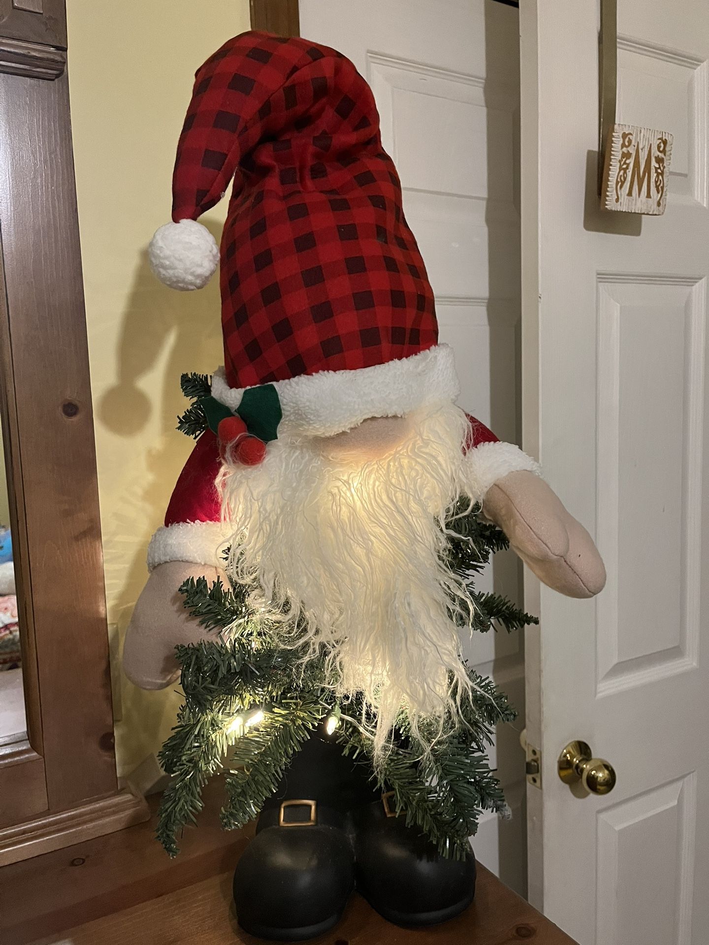 Light Up Santa Gnome