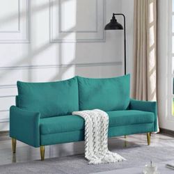 （New) 66.9" Modern Couch/Loveseat With Neat Lines