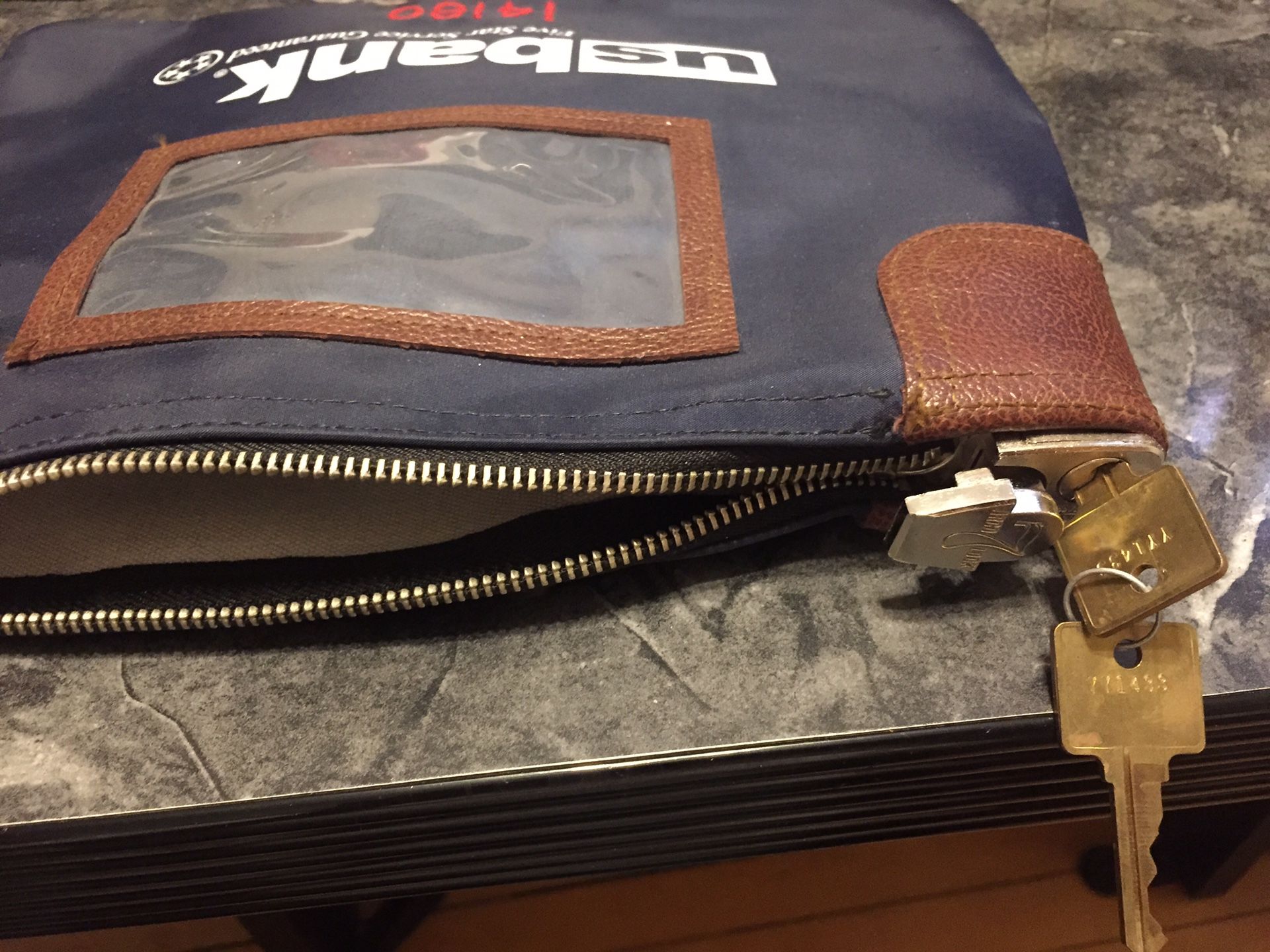 Money bag with keys