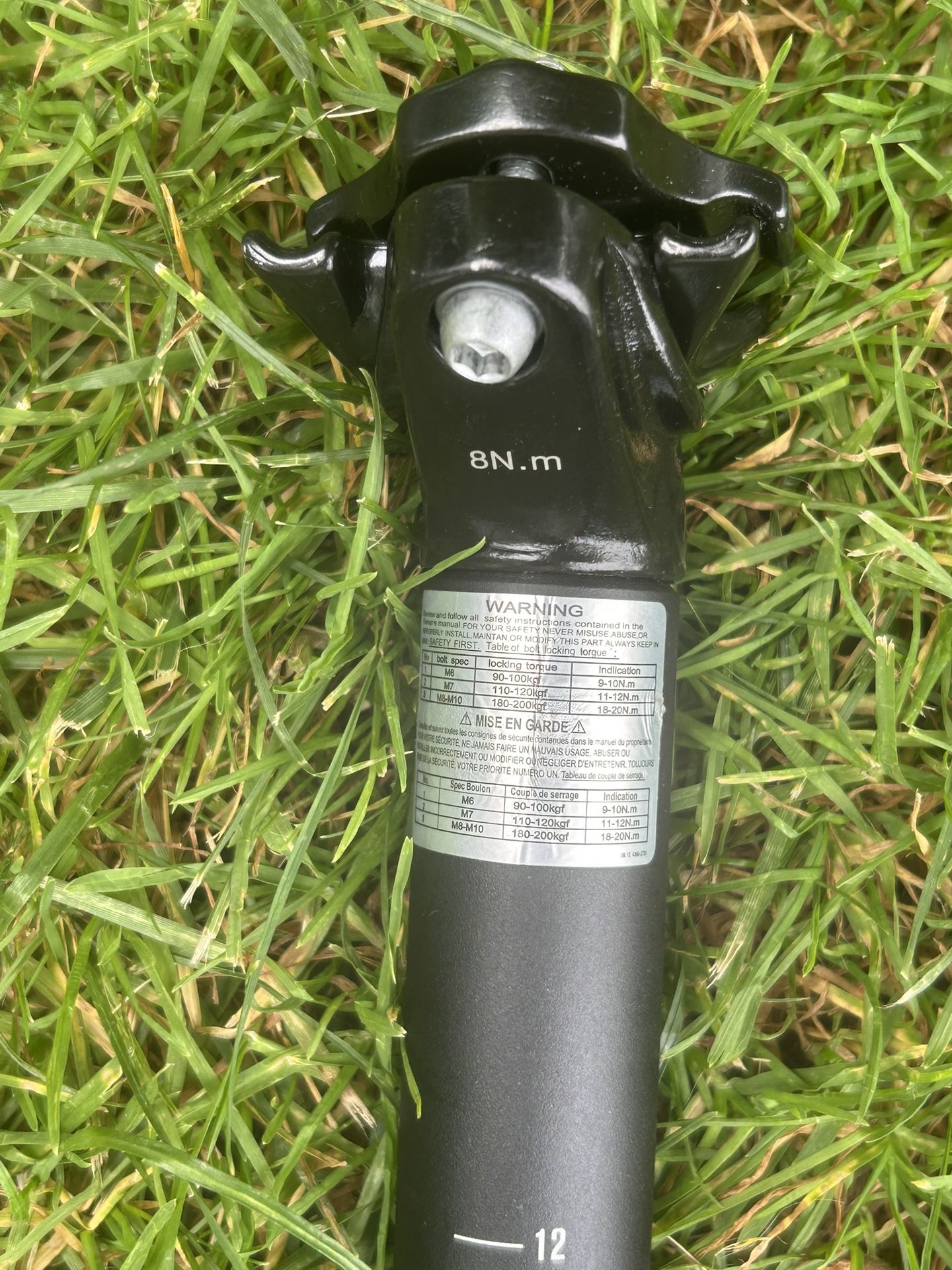 New Bicycle Seat Post And Clamp 30.9 By Zoom Black Aluminum