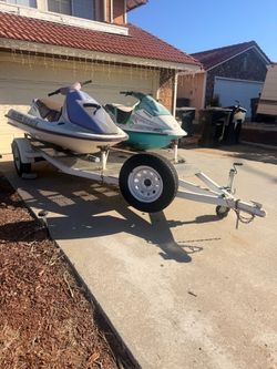Trailer for Sale + 2 Jet Skis $2,000 OBO