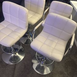 Four Swivel Barstools