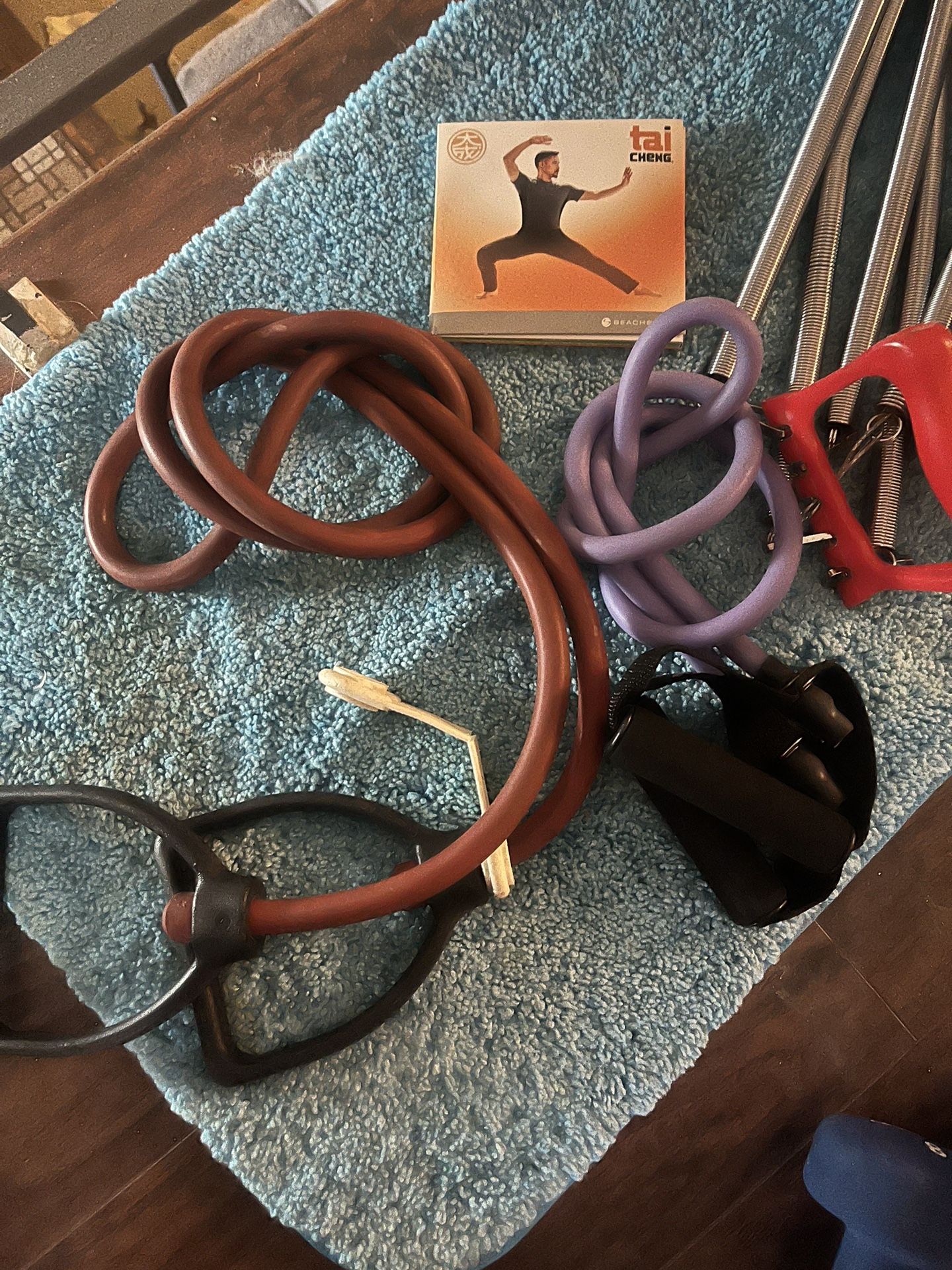 A Mix Of Exercising Equipment