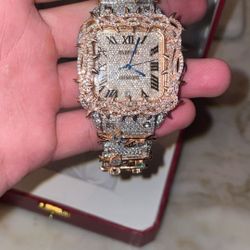 1:1 Iced Out Moissanite Cartier
