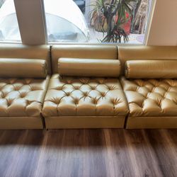 6 Piece Gold Sofa Set