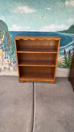 Wooden 3-Shelf Bookcase